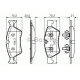Комплект гальмівних колодок, дискове гальмо BOSCH 0 986 494 165