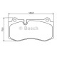 Комплект гальмівних колодок, дискове гальмо BOSCH 0 986 494 167