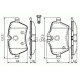 Комплект гальмівних колодок, дискове гальмо BOSCH 0 986 494 168