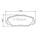 Комплект гальмівних колодок, дискове гальмо BOSCH 0 986 494 174