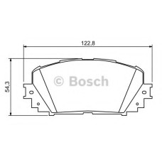 Комплект гальмівних колодок, дискове гальмо BOSCH 0 986 494 196