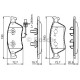 Комплект гальмівних колодок, дискове гальмо BOSCH 0 986 494 200