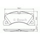 Комплект гальмівних колодок, дискове гальмо BOSCH 0 986 494 206