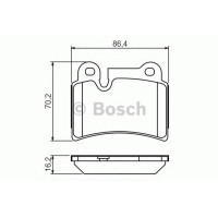 Комплект гальмівних колодок, дискове гальмо BOSCH 0 986 494 210