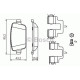 Комплект гальмівних колодок, дискове гальмо BOSCH 0 986 494 214