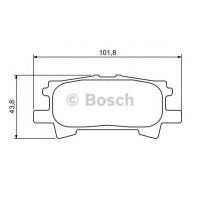 Комплект гальмівних колодок, дискове гальмо BOSCH 0 986 494 224