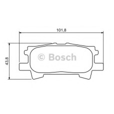 Комплект гальмівних колодок, дискове гальмо BOSCH 0 986 494 224