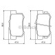 Комплект гальмівних колодок, дискове гальмо BOSCH 0 986 494 233