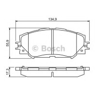 Комплект гальмівних колодок, дискове гальмо BOSCH 0 986 494 240