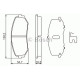 Комплект гальмівних колодок, дискове гальмо BOSCH 0 986 494 241