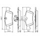 Комплект гальмівних колодок, дискове гальмо BOSCH 0 986 494 256