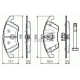 Комплект гальмівних колодок, дискове гальмо BOSCH 0 986 494 263