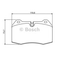 Комплект гальмівних колодок, дискове гальмо BOSCH 0 986 494 282