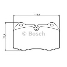 Комплект гальмівних колодок, дискове гальмо BOSCH 0 986 494 282