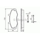 Комплект гальмівних колодок, дискове гальмо BOSCH 0 986 494 292