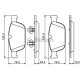 Комплект гальмівних колодок, дискове гальмо BOSCH 0 986 494 305