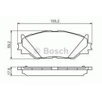 Комплект гальмівних колодок, дискове гальмо BOSCH 0 986 494 316