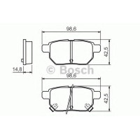 Комплект гальмівних колодок, дискове гальмо BOSCH 0 986 494 328