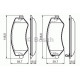 Комплект гальмівних колодок, дискове гальмо BOSCH 0 986 494 357