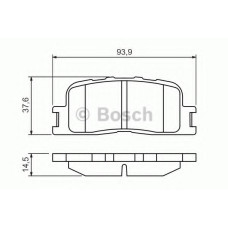 Комплект гальмівних колодок, дискове гальмо BOSCH 0 986 494 359
