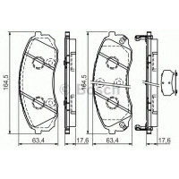 Комплект гальмівних колодок, дискове гальмо BOSCH 0 986 494 377