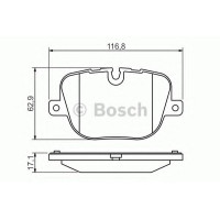 Комплект гальмівних колодок, дискове гальмо BOSCH 0 986 494 409