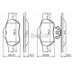 Комплект гальмівних колодок, дискове гальмо BOSCH 0 986 494 439