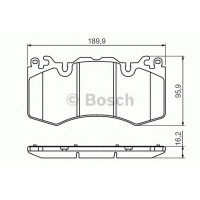 Комплект гальмівних колодок, дискове гальмо BOSCH 0 986 494 440