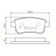 Комплект гальмівних колодок, дискове гальмо BOSCH 0 986 494 452