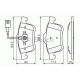 Комплект гальмівних колодок, дискове гальмо BOSCH 0 986 494 453