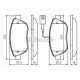 Комплект гальмівних колодок, дискове гальмо BOSCH 0 986 494 464
