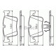 Комплект гальмівних колодок, дискове гальмо BOSCH 0 986 494 487