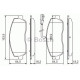Комплект гальмівних колодок, дискове гальмо BOSCH 0 986 494 498