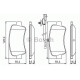 Комплект гальмівних колодок, дискове гальмо BOSCH 0 986 494 500