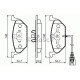 Комплект гальмівних колодок, дискове гальмо BOSCH 0 986 494 524