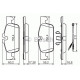 Комплект гальмівних колодок, дискове гальмо BOSCH 0 986 494 527