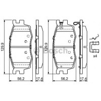 Комплект гальмівних колодок, дискове гальмо BOSCH 0 986 494 617