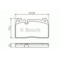Комплект гальмівних колодок, дискове гальмо BOSCH 0 986 494 702