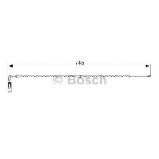 Сигналізатор, знос гальмівних колодок BOSCH 1 987 473 000