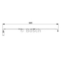 Сигналізатор, знос гальмівних колодок BOSCH 1 987 473 003