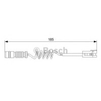 Сигналізатор, знос гальмівних колодок BOSCH 1 987 473 007