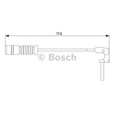 Сигналізатор, знос гальмівних колодок BOSCH 1 987 473 011