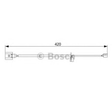 Сигналізатор, знос гальмівних колодок BOSCH 1 987 473 012