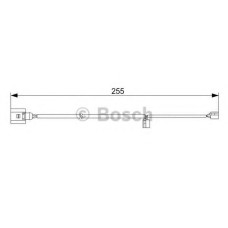 Сигналізатор, знос гальмівних колодок BOSCH 1 987 473 013
