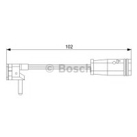 Сигналізатор, знос гальмівних колодок BOSCH 1 987 473 019