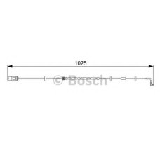 Сигналізатор, знос гальмівних колодок BOSCH 1 987 473 026