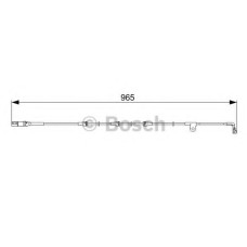 Сигналізатор, знос гальмівних колодок BOSCH 1 987 473 027