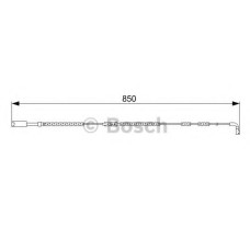 Сигналізатор, знос гальмівних колодок BOSCH 1 987 473 030