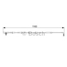 Сигналізатор, знос гальмівних колодок BOSCH 1 987 473 031