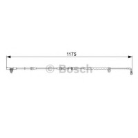 Сигналізатор, знос гальмівних колодок BOSCH 1 987 473 032